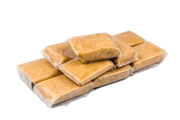 Kacang tumbuk or mashed peanut nuggets, a popular snack