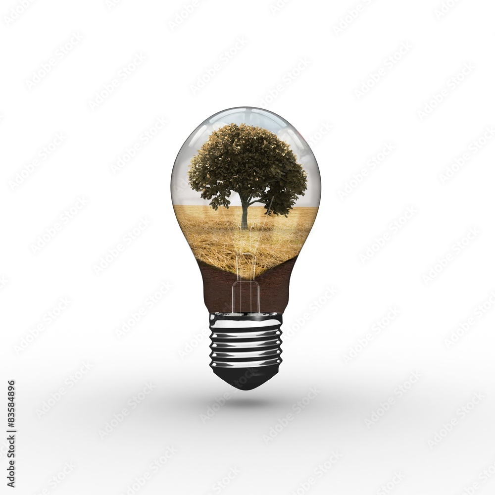 Poster Composite image of empty light bulb