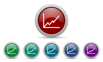  chart vector web icon set