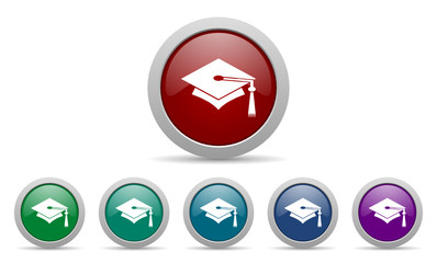 education vector web icon set