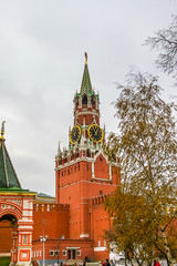 Fototapeta na wymiar View in Kremlin Castle in Moscow