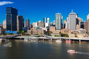 Obraz premium BRISBANE, AUSTRALIA-GRUDNIA 29 2013: Widok Brisbane od południa