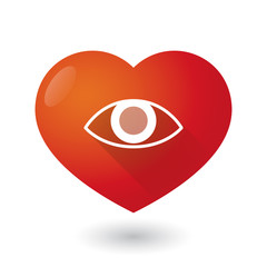 Heart icon with an eye