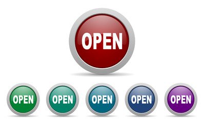 open vector web icon set
