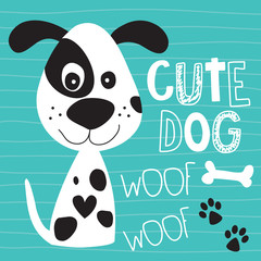 cute dog vector illustration