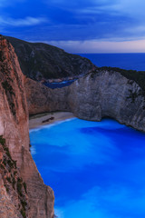 Shipwreck bay, Navagio - Zakynthos, Greece - sunset