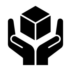 Handle with care sign on white background, vector illustration