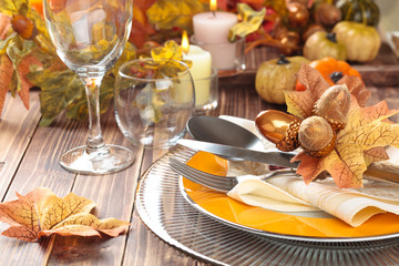 Thanksgiving dinner decoration.
