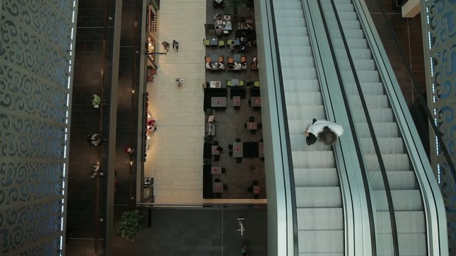 Aerial Hyperlapse, Zeitraffer über Shopping Center