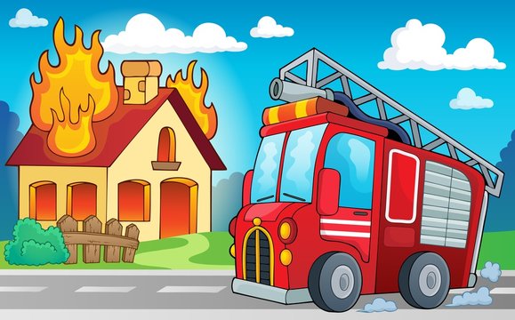 Fire truck theme image 3 © Klara Viskova