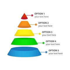 Vector Infographic of Marketing Pyramid