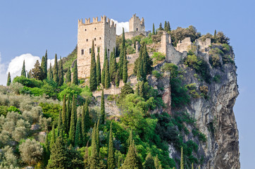 Castello di Arco - Arco Castle (Trentino, Italy) - obrazy, fototapety, plakaty