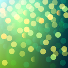 green and yellow bokeh lights