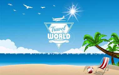 Summer beach background