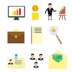 Management Icon Flat