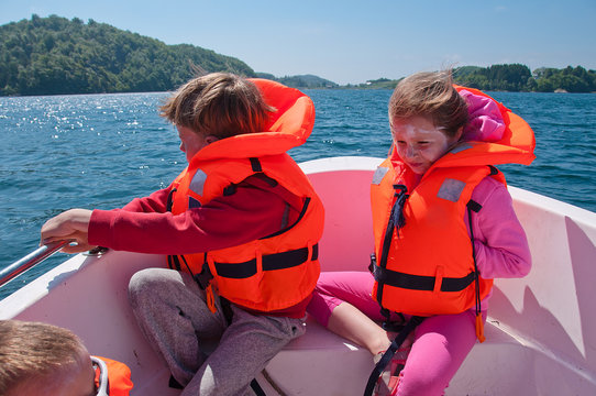 Kids in a boat