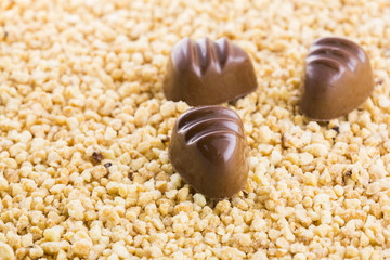 chocolates with crocant