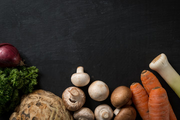 Fresh vegetable food background