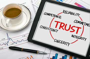 trust circle, business concept