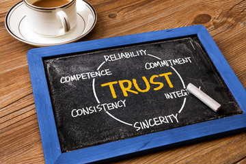 trust circle, business concept