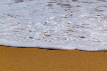 Soft wave of the sea on Thailand beach