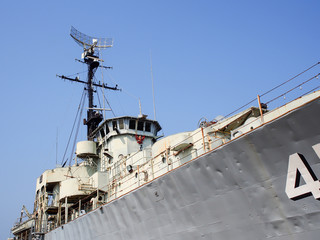 Naklejka premium Prasae old battleship museum in Thailand