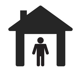house with person icon
