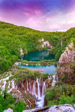 Fototapeta Waterfalls in Plitvice National Park