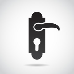 Door handle vector icon.