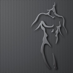 Fototapeta premium Man torso.