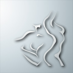 Fototapeta premium Woman and man torso.