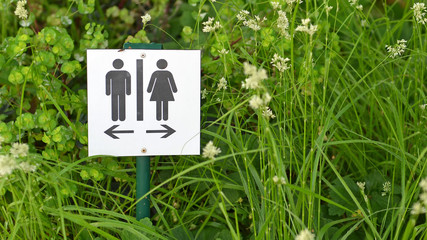 tafel wc Damen und herrn