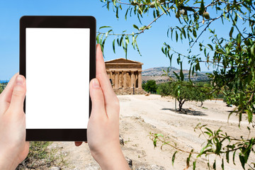 photo of Temple on Concordia town Agrigento