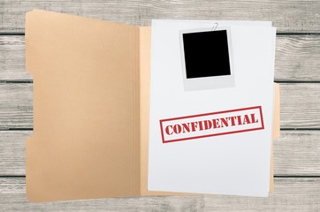 File, Confidential, Secrecy.