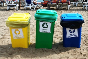 Reciclar en la playa