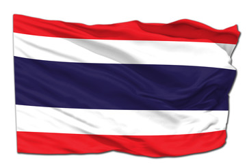 Thai waving flag