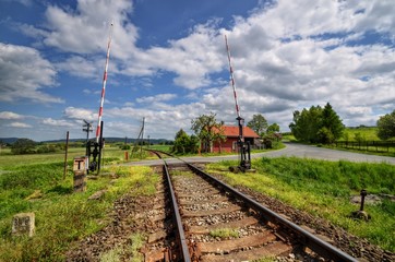 Old railroad crossing