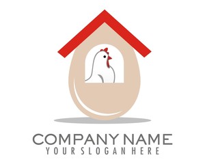chicken livestock garden logo image vector © vector_factory