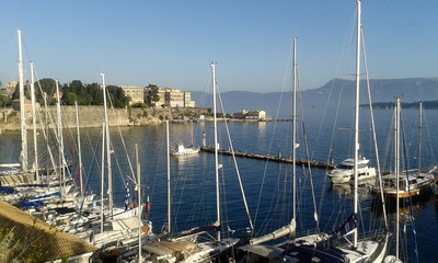 Corfu sail Yacht Club in greece
