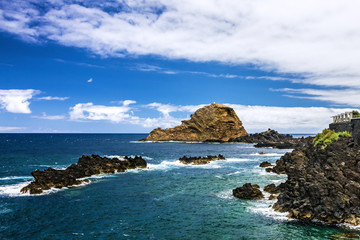 Madeira island seaside, Porto Moniz, Portugal