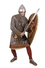 Norman knight dressed warrior 2nd half of the 11th century.