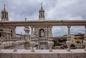 Fototapeta premium Tower bell of Saint Vicente de Fora Monastery, Lisbon, Portugal