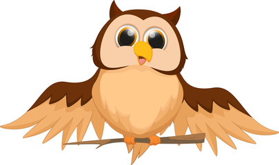 cute owl cartoon