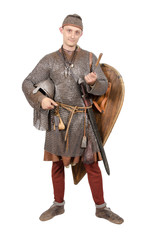 Norman knight dressed warrior 2nd half of the 11th century.