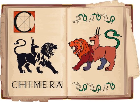 
letter C with Chimera
