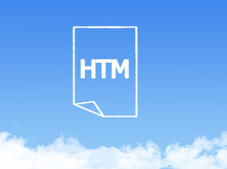 Notepad paper document cloud shape