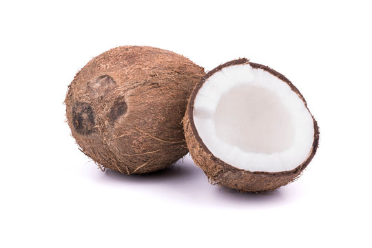 Coconut with half