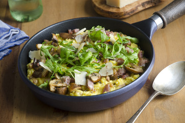 Mushroom and Pancetta risotto