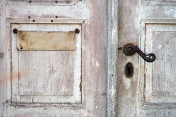 old Door / old door with doorknob