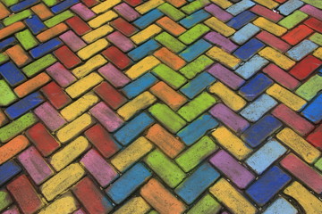 Colored pavement © Krofoto